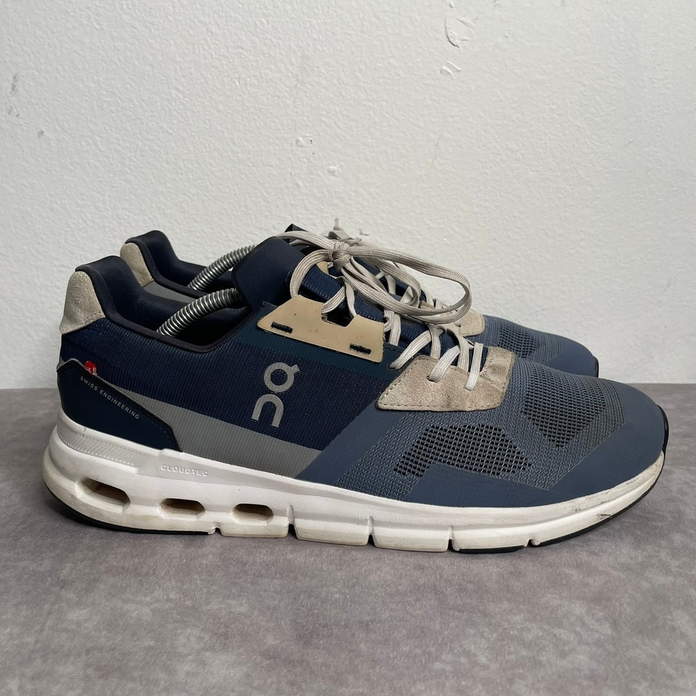 On Cloudrift Running Shoes Mens Size 11.5 Navy Blue Gray Running Sneakers